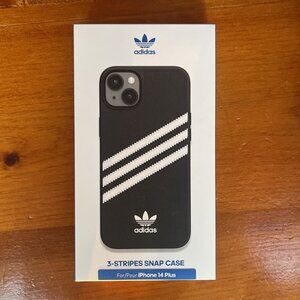 NEW Sealed Adidas 3-Stripes Snap Case Black / White  Apple iPhone 14 Plus